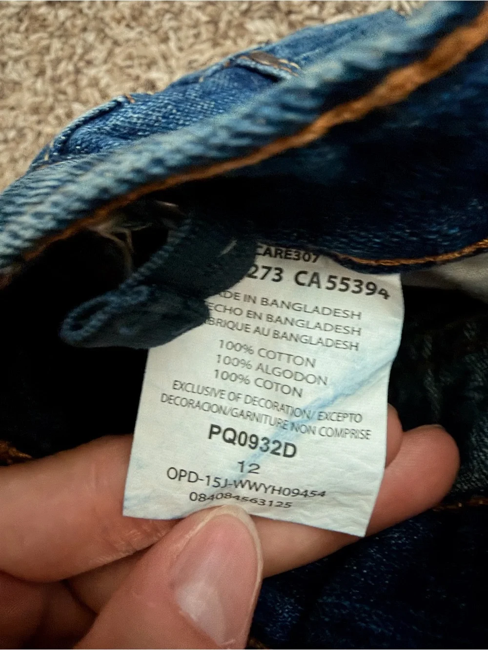 Wrangler Dark Blue Kids Denim Jeans